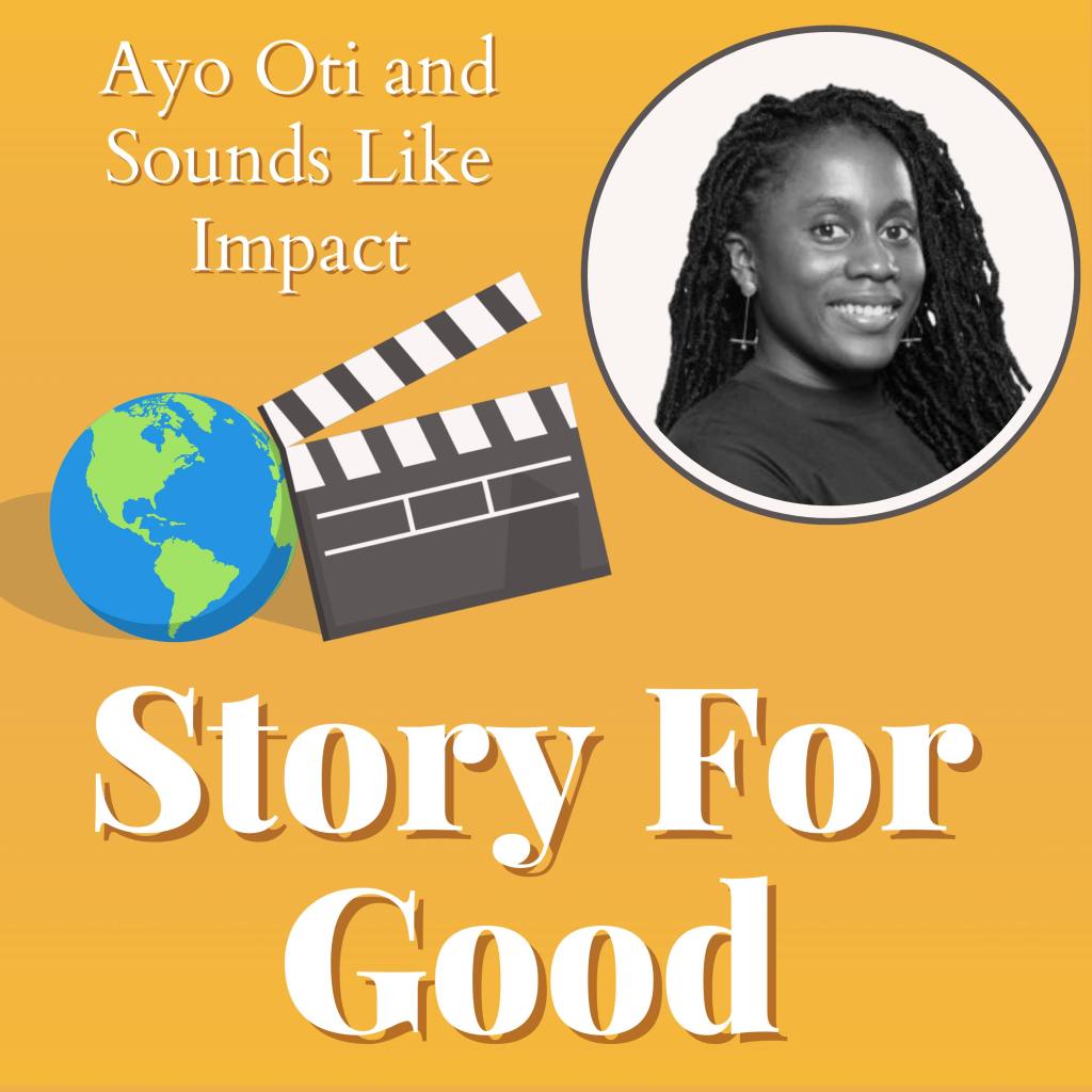 Promotional images for Ayo Oti's appearance on Story for Good podcast and for the Redwood Court Paperback Release Virtual Tour on Instagram Live in September of 2024.